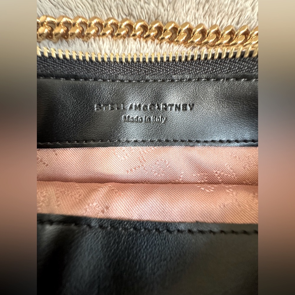 NEW🔥Stella McCartney Falabella Metallic Faux Leather Pochette Bag🔥 - Picture 10 of 12